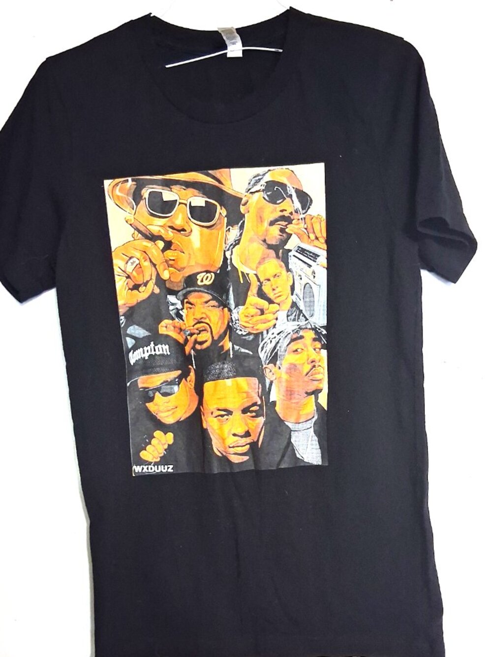 Compton Size Small Black Unisex T-Shirt (Big Boy Or Women Small)